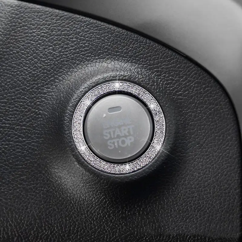 Car One-button Start Air Conditioning Knob Decorative Ring