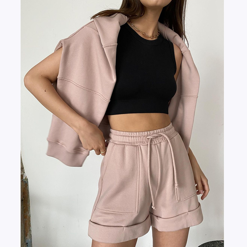 Title 6, Conjunto de Suéter y Shorts Casuales para Mujer...