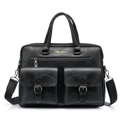 New Style Handbag Men's Horizontal One-shoulder Diagonal Computer - Black - View 1