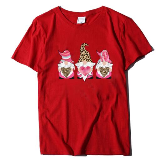 Title 6, Three Dwarfs Holding Love Print Ladies Short Sl...