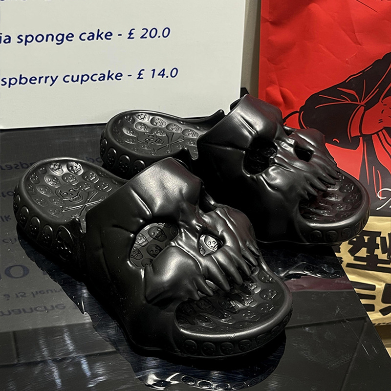 Fashion Lovers Trample On Shit Slippers Black - Shop at LoveMi