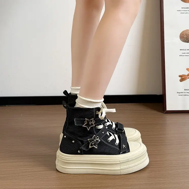 2026 Women's Unique Elevating StarPattern Platform HighTop