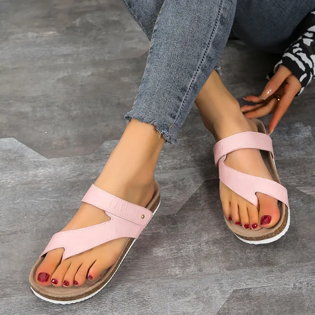 Women's Flat Sandals Flip Flops Slippers Outdoor Daily Casual Beach Shoes Slides Pink - Shop at LoveMi