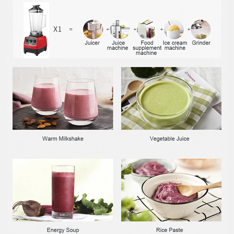 High-Speed Smoothie Blender With 2 Jugs - Professional Electric Mixer And Juicer