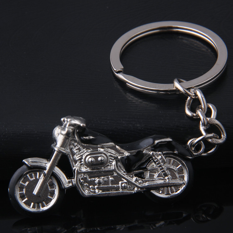 Color Metal 3D Motorcycle Model Keychain