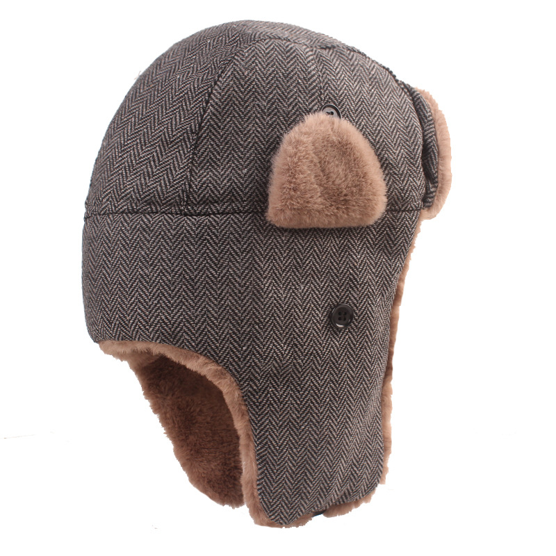 Men's Thick Warm Ear Protection Snow Cap