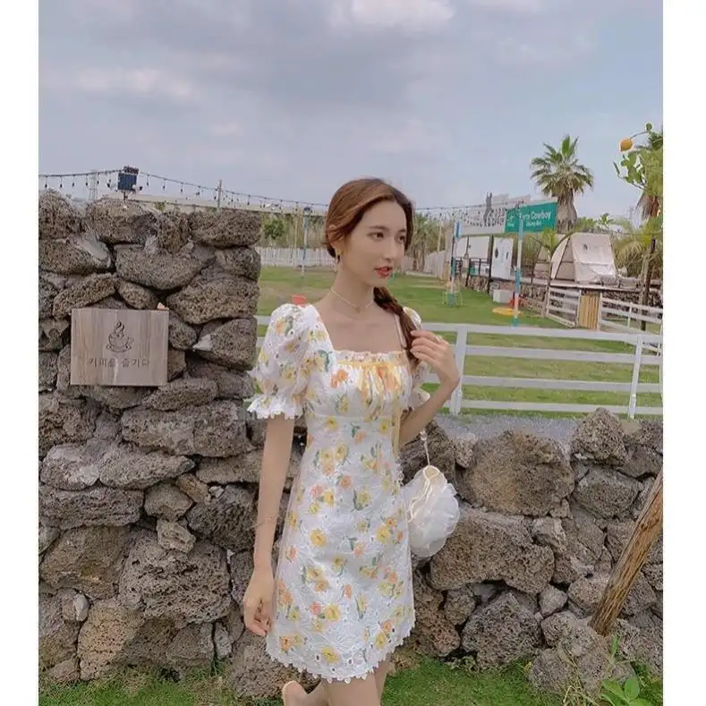 Gentle Wind And Sweet Floral Dress Women