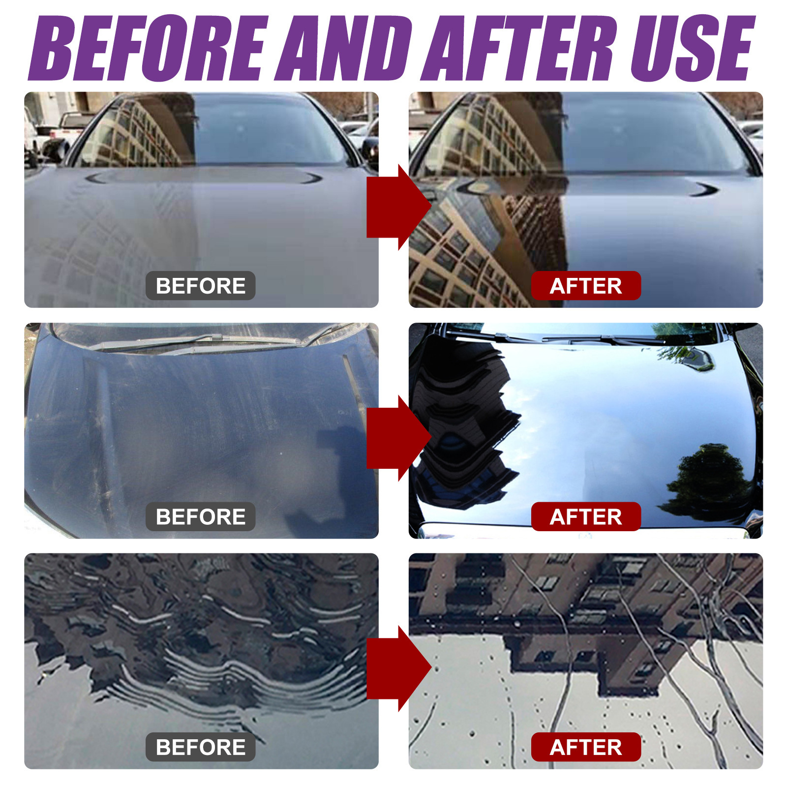 EELHOE Purple Coating Hand Spray Wax Micro-coating Car Coating Agent Spray Coating Car Nano Coating Agent 5