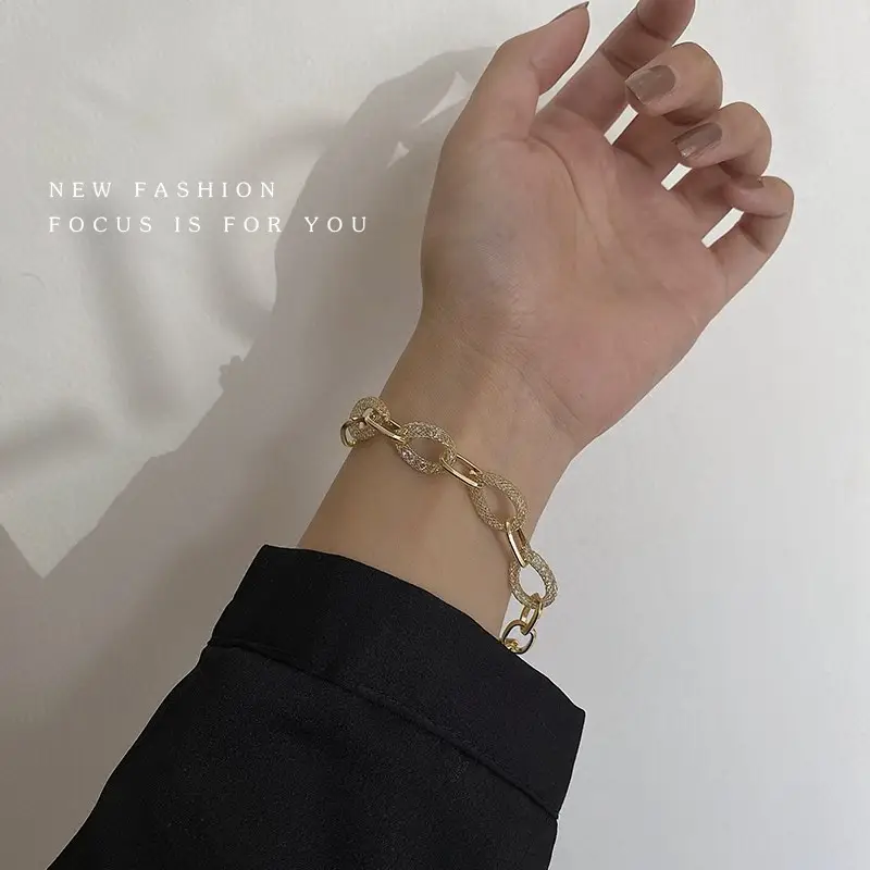 New Simple And Exquisite Cuban Chain Bracelet Women