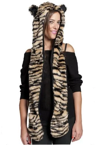Russia Women Hat Winter Girls Fur Scarf Leopard - Shop at LoveMi