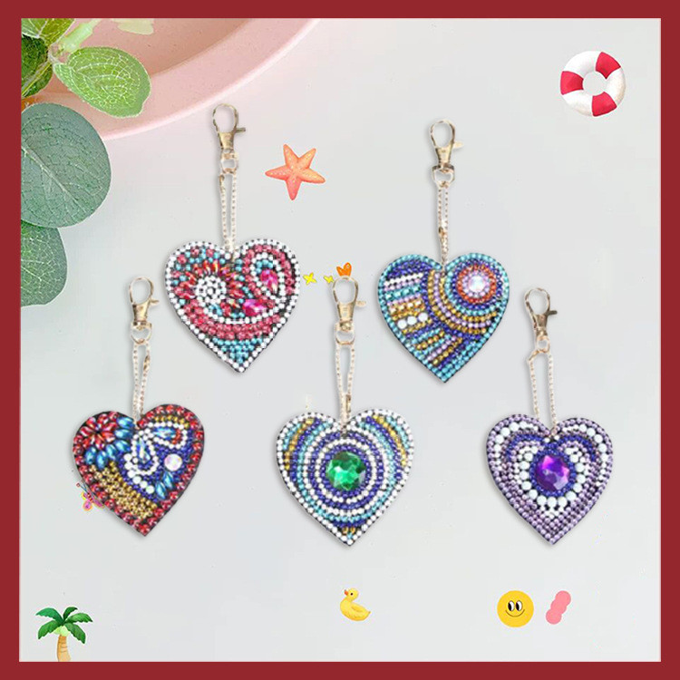 Special-shaped Diamond Painting Keychain Creative Children's Gift Cartoon Bird Bag Decoration Pendant
