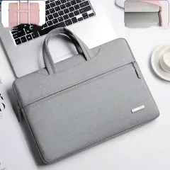 Men's And Women's Fashionable Lightweight Waterproof Briefcase - Grey - View 1