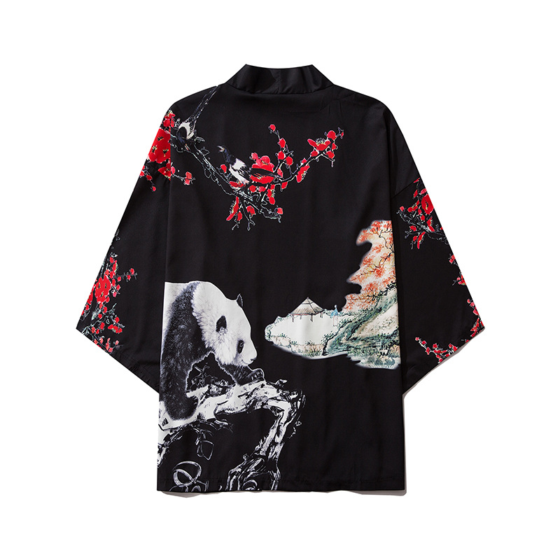 Ukiyo-e Cartoon Cat Robe Loose Hanfu Cardigan