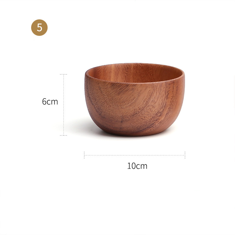 Large And Small Log Rice Bowl Tableware Hotel Restaurant Kitchen - Image 2