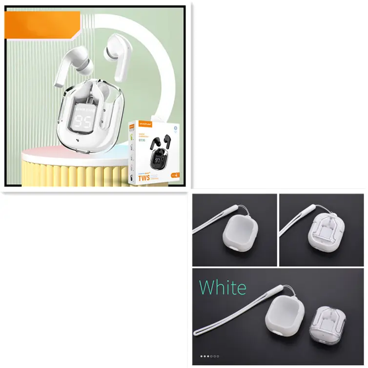 New Mini Transparent Wireless Bluetooth Headset Digital