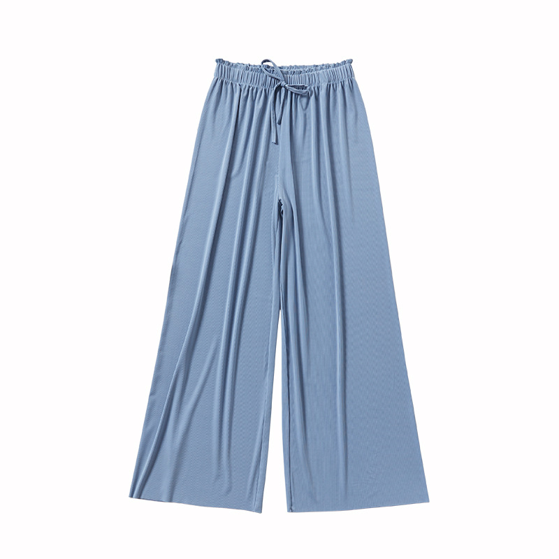 Title 7, High Waist Loose Casual Ice Silk Wide-leg Pants...