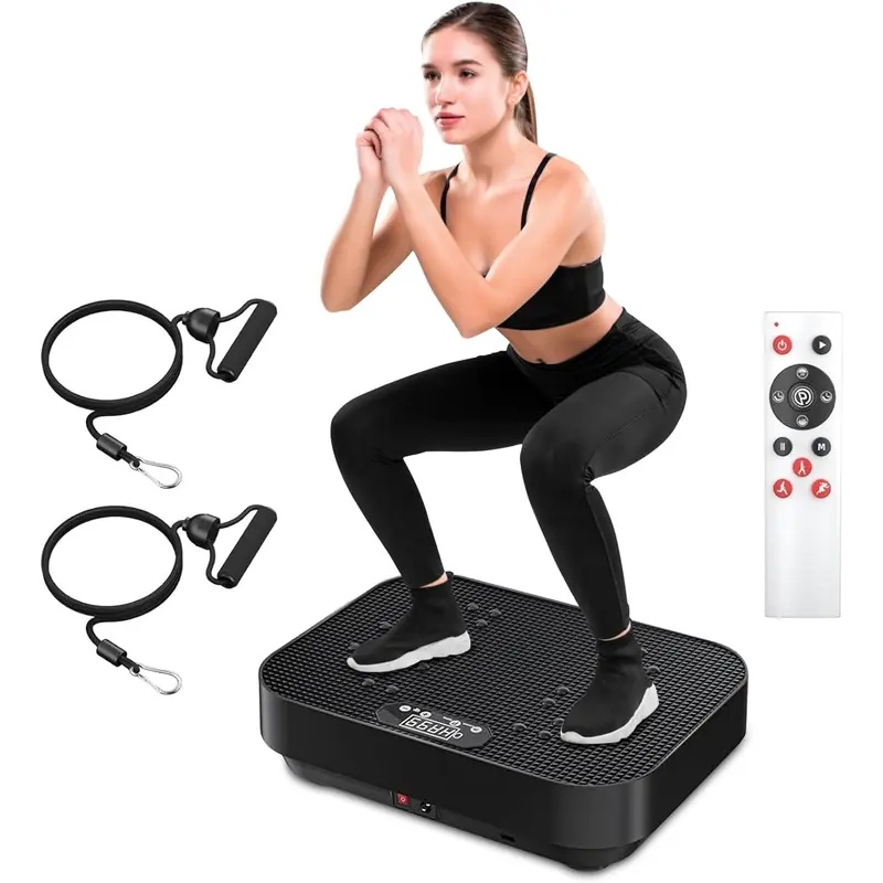 Plaque vibrante électrique, machine vibrante, exercice, masseur corporel – Image 8
