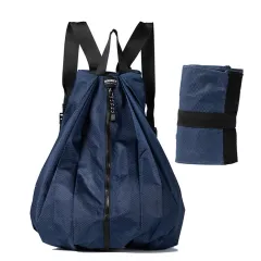 Women's Portable Foldable Backpack Ins Outdoor Waterproof Sports Travel Bag Campus Schoolbag For Girls - Blue - View 1