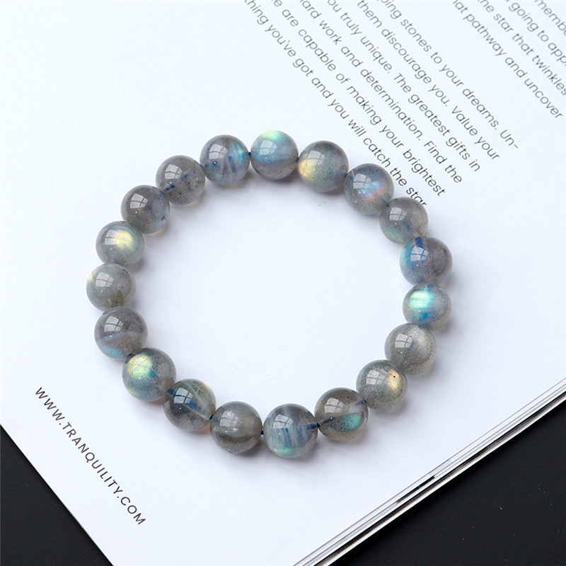 Natural Crystal Bright Labradorite Bracelet