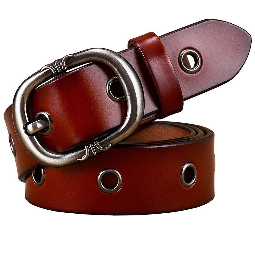 Title 3, Ladies Belt Leather Belt Fashion Two-layer Cowh...