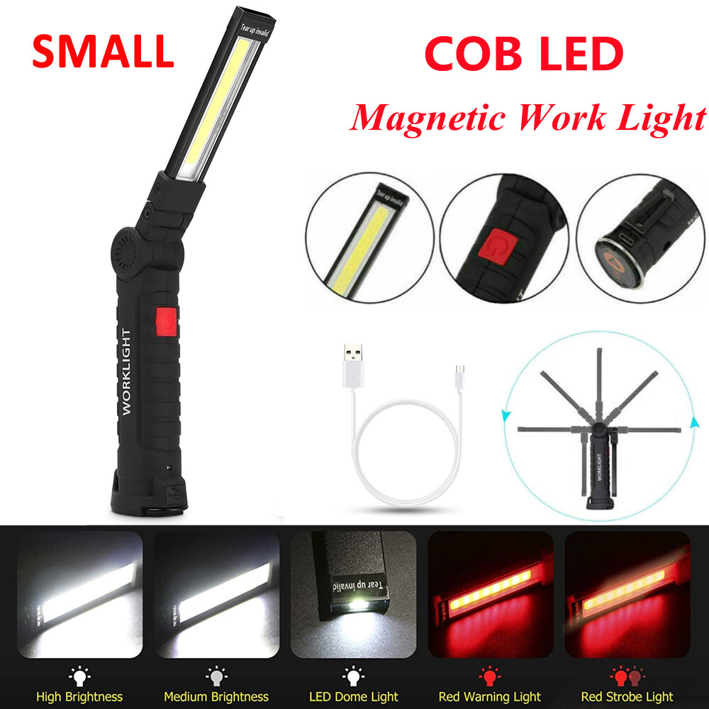Magnetic Folding COB Work Light, 2-Pack