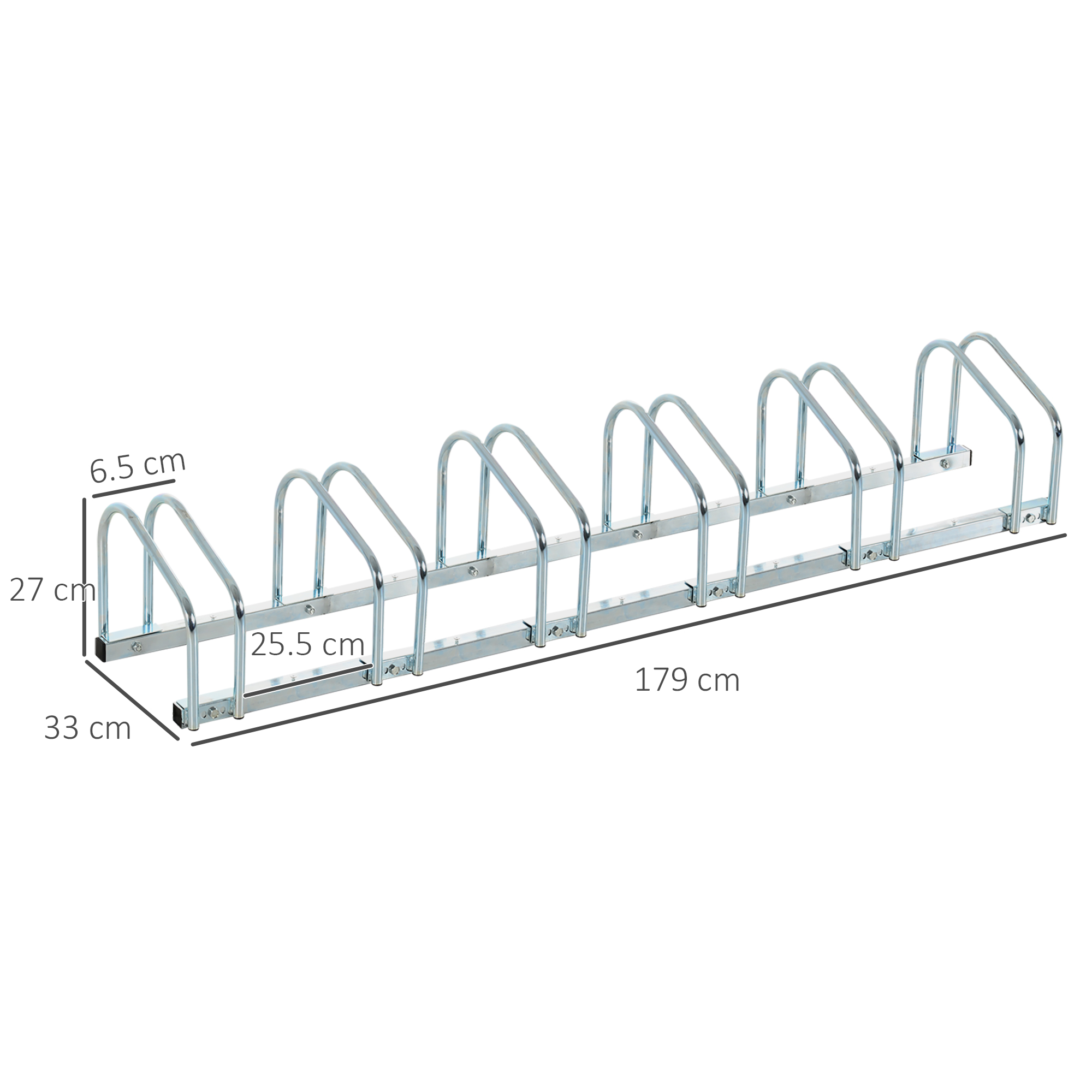 Bicycle Rack Parking Floor Or Wall Mounted Storage Locking 179L X 33W X 27H 6 — image 3
