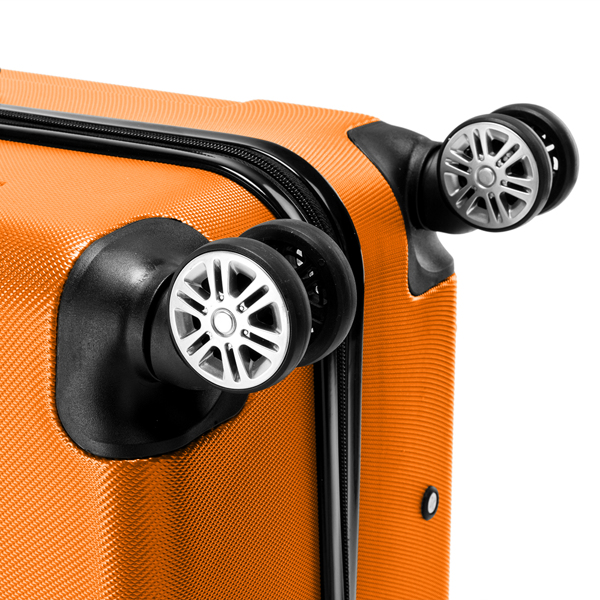 3-in-1 ABS Trolley Case 20 Inches, 24 Inches, 28 Inches Orange — foto 8