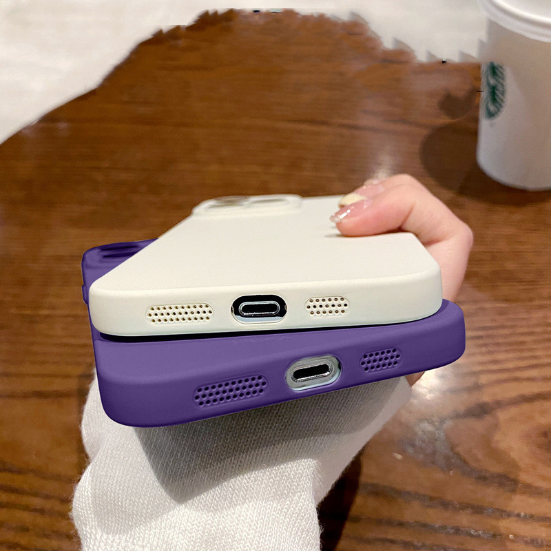 Liquid Silicone Mobile Phone Case With Lens Film Easy To Prevent Falling - Image 2