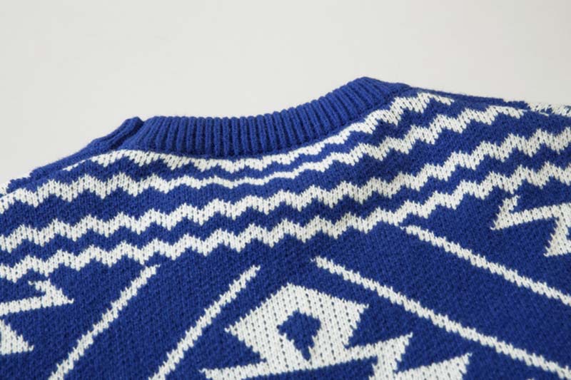 Street Tide Original Design Geometric Totem Sweater For Men