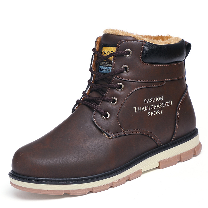 Title 1, Plush warm work clothes Martin boots