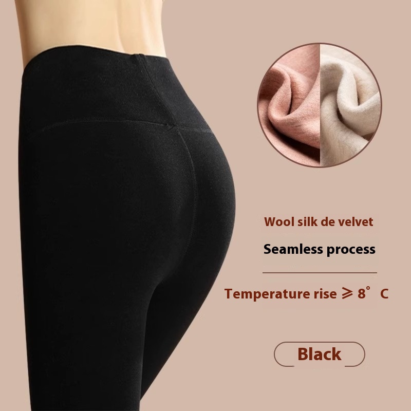 Women's Warm Winter Leggings Thermal Yoga Pants Cashmere Full Ankle Length Thick - Picture 7 of 12
