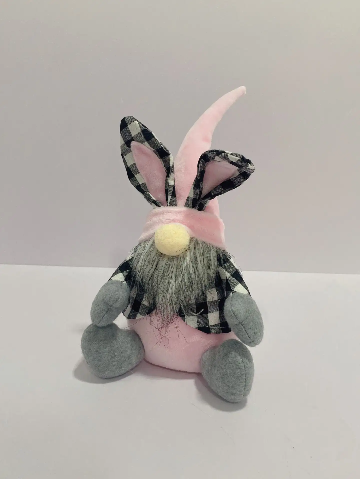 Rabbit Ears Black And White Doll Toy