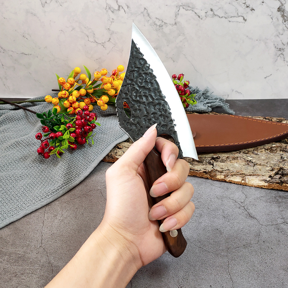 Forged Hammered Slicing Meat And Fish Knife