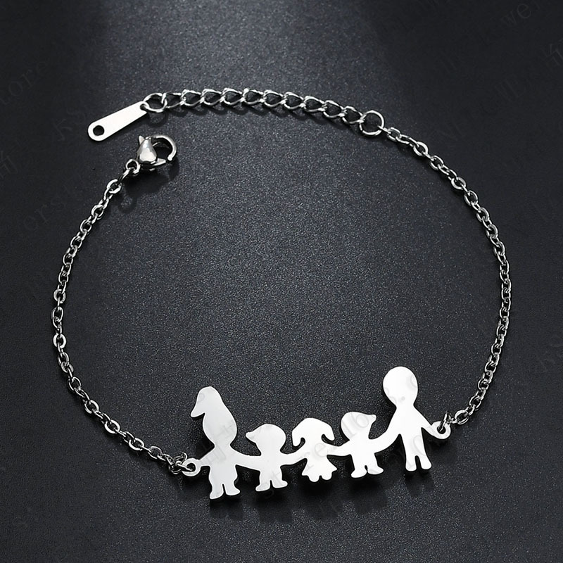 Title 4, Bracelet femme en acier inoxydable, ensemble fa...