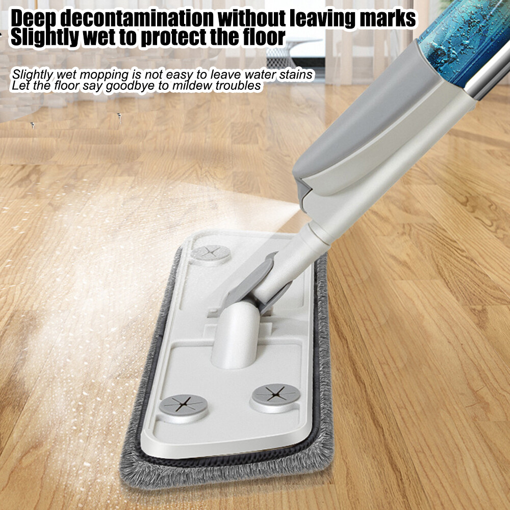 Spray Mop For Floor Cleaning 5 Reusable Microfibre Pad 550ml Water Bottle Tank — foto 6