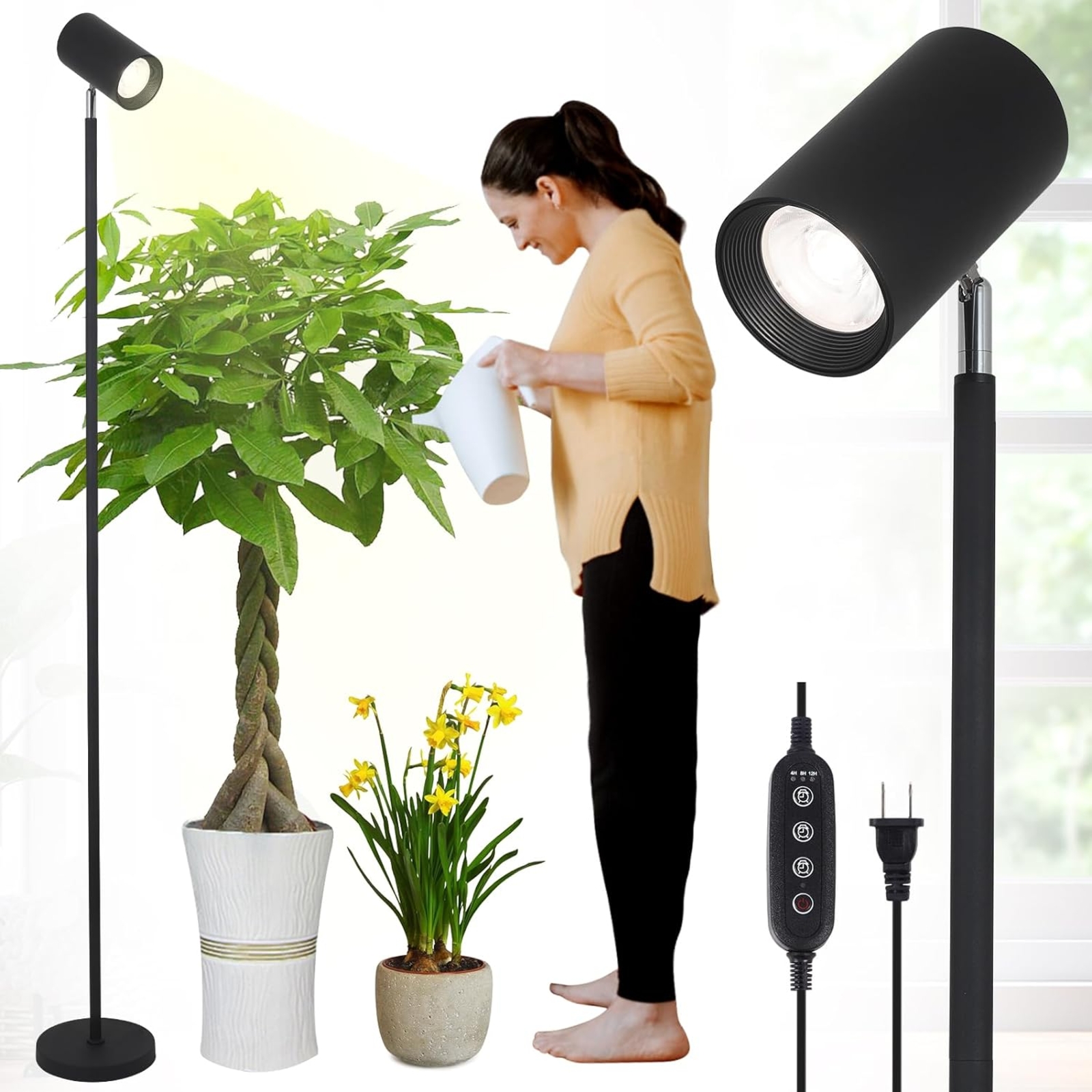 Grow Lights Stand For Indoor Plants Full Spectrum Tall Plant Light For Indoor Growing With 20W COB P - Image 7