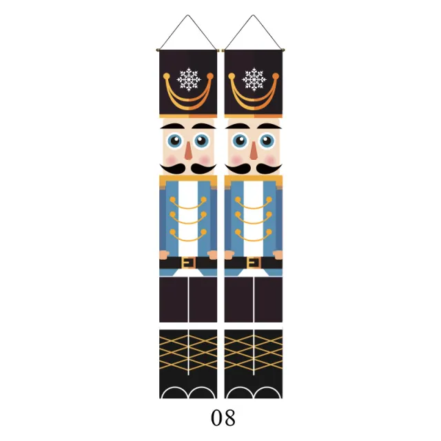 Christmas Couplet Curtain Hanging Cloth Lattice Decoration Hanging Flag Sdjxk08 - Shop at LoveMi
