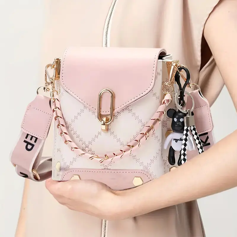 Only Self Pickup---Women's Trendy Plaid Mini Shoulder