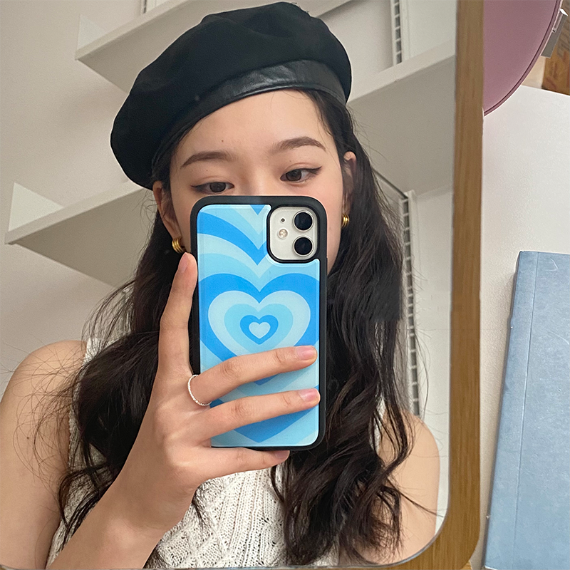 Blue Love Mobile Phone Case Silica Gel