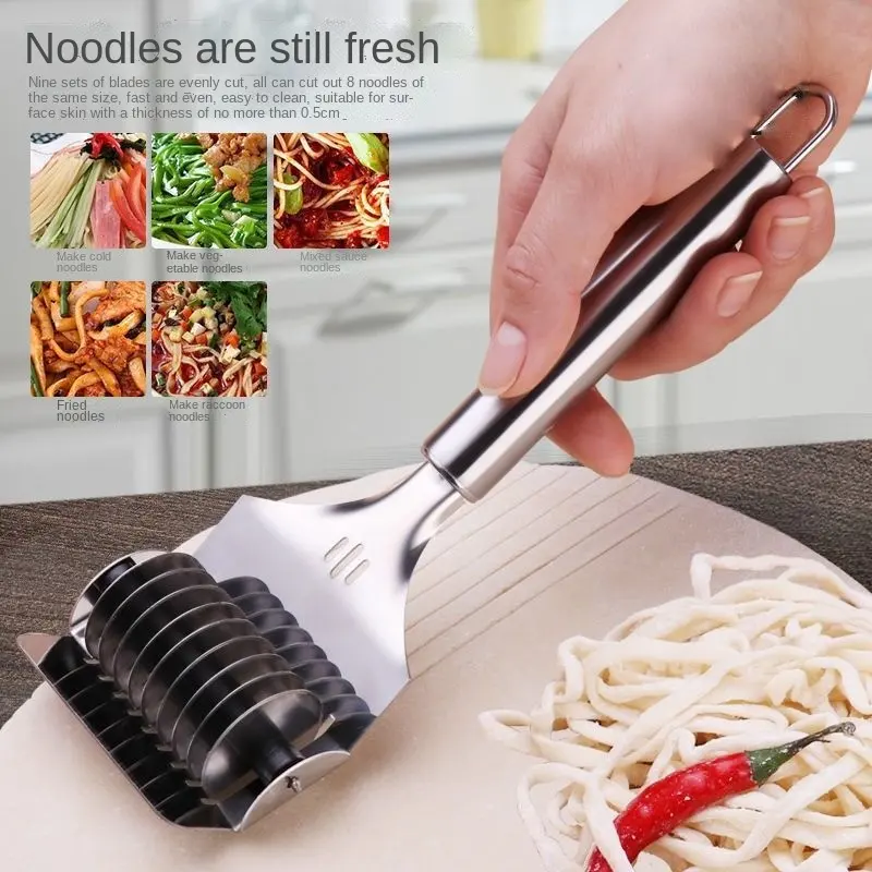 Manual Noodle Cutter Stainless Steel Roller Maker