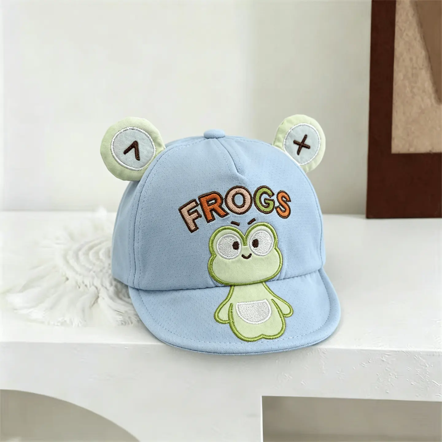 Super Cute Three-dimensional Frog Ears Baby Baseball