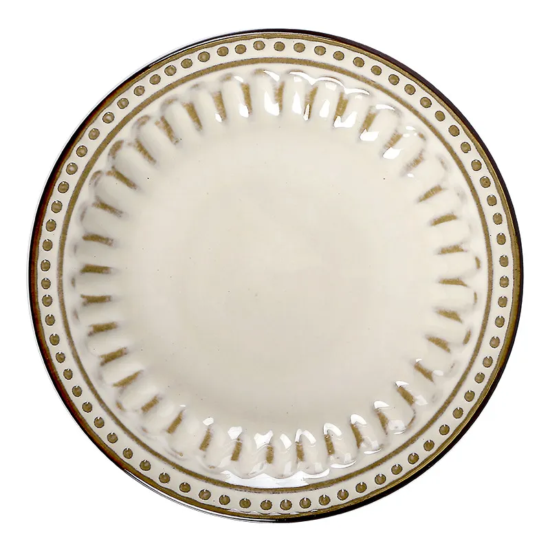 Ceramic Western Food Plate Steak Spaghetti Set Of 6 For