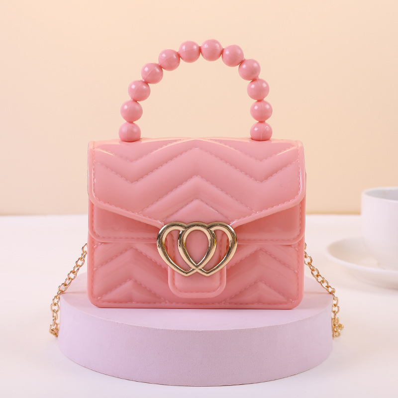 One Shoulder Messenger Mini Chain Key Pearl Jelly Bag — foto 12