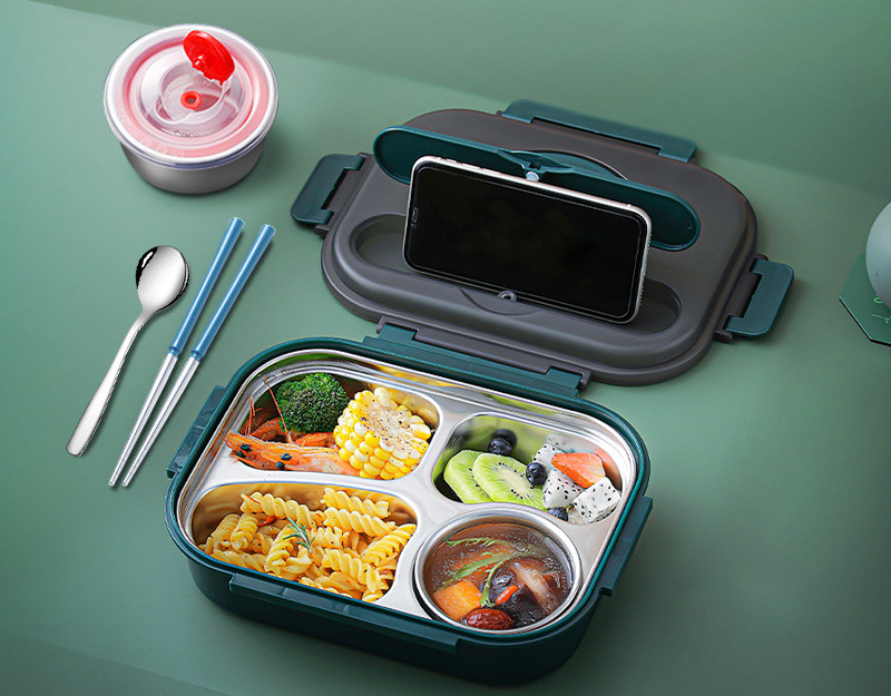 Title 15, 304 Stainless Steel Lunch Box, Fresh-keeping Bo...