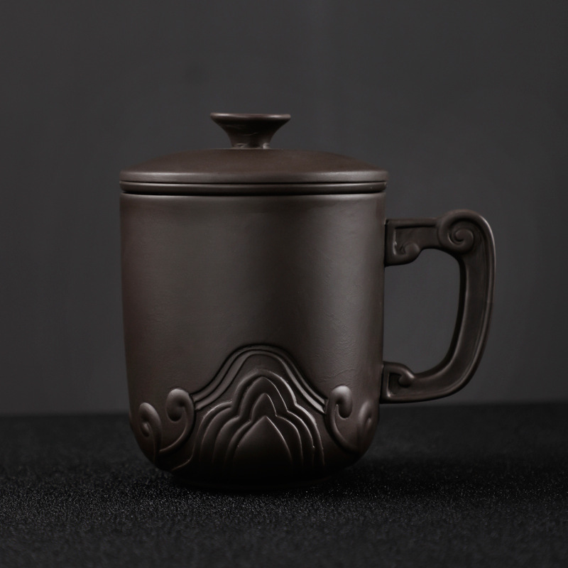 Zisha Household Large-capacity Ceramic Water Cup With Lid Filter Tea