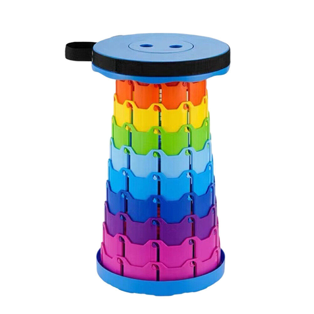 Portable Extendable Folding Stool Outdoor Camping Hiking Chair Fishing Seat 3