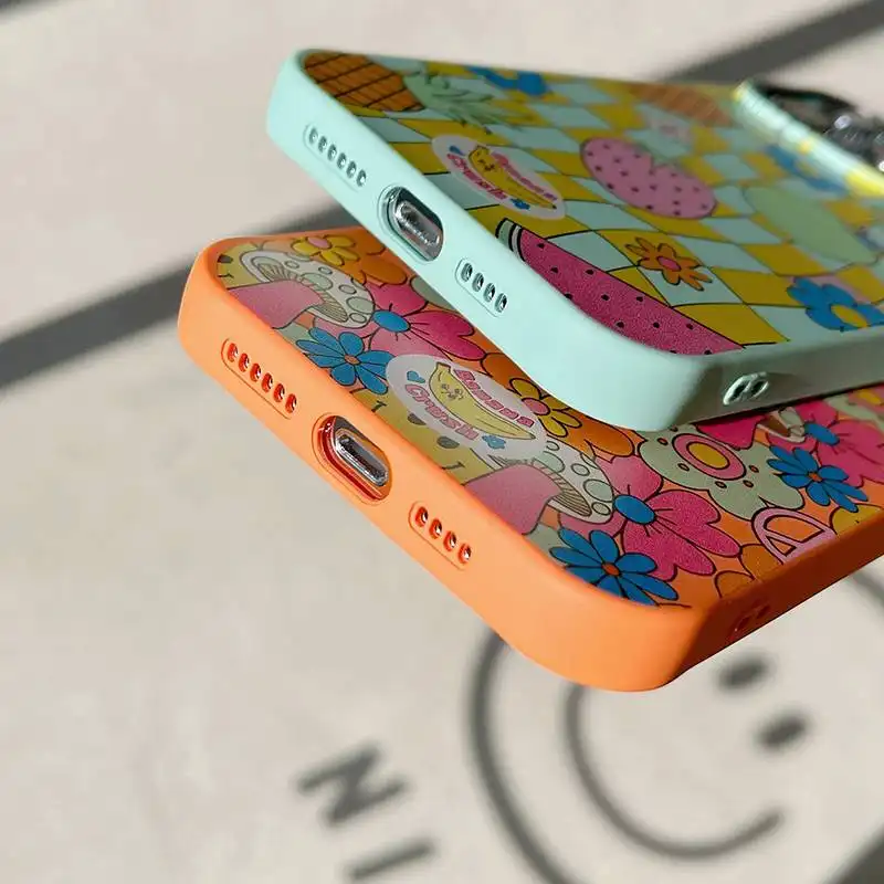 Flower Fruit Silicone Phone Case