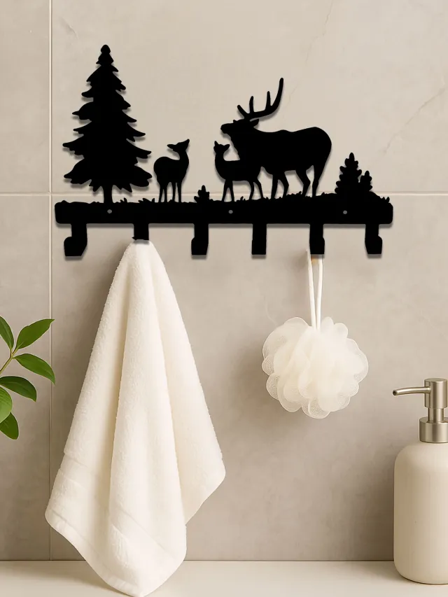 Farmhouse Rustic Animal Coat Hook Rack,Wall Mounted Tree Branch Design Hanger Look At The Picture - Shop at LoveMi