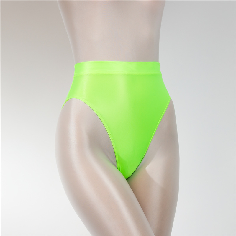 Women's Oily Sheer High Waist Briefs Green - Shop at LoveMi