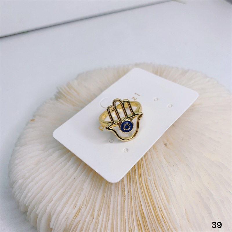 Fashion Black And White Drip Ring